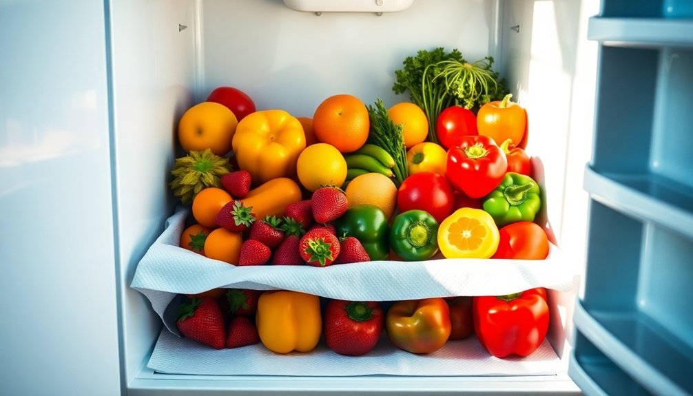 absorb moisture from produce