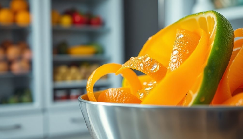 citrus peels for freshness