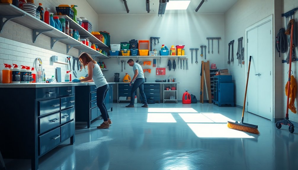 clean and organize garage