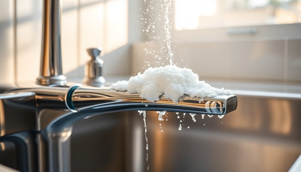 clean faucets with baking soda
