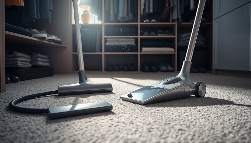 clean the closet floor