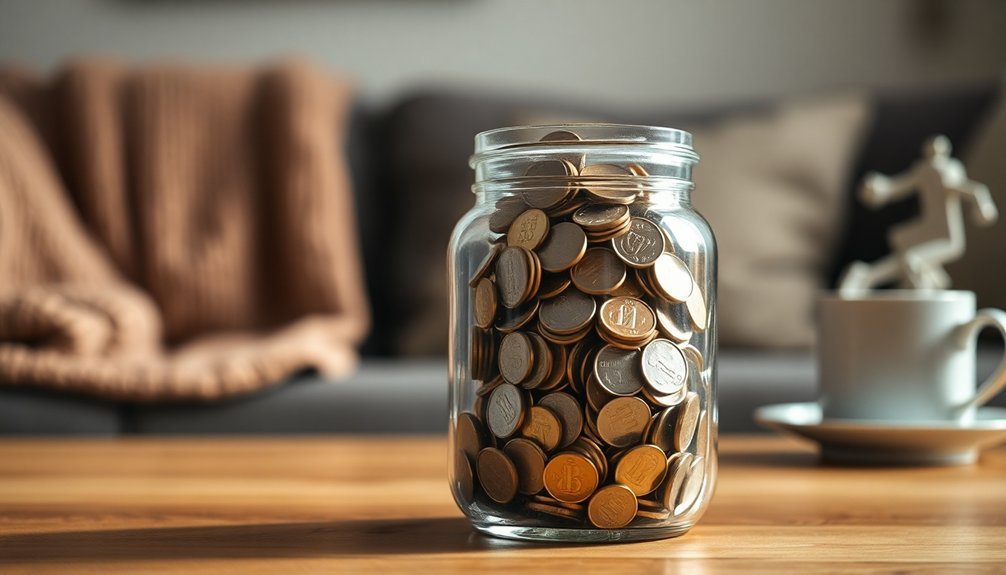 collect spare coins regularly