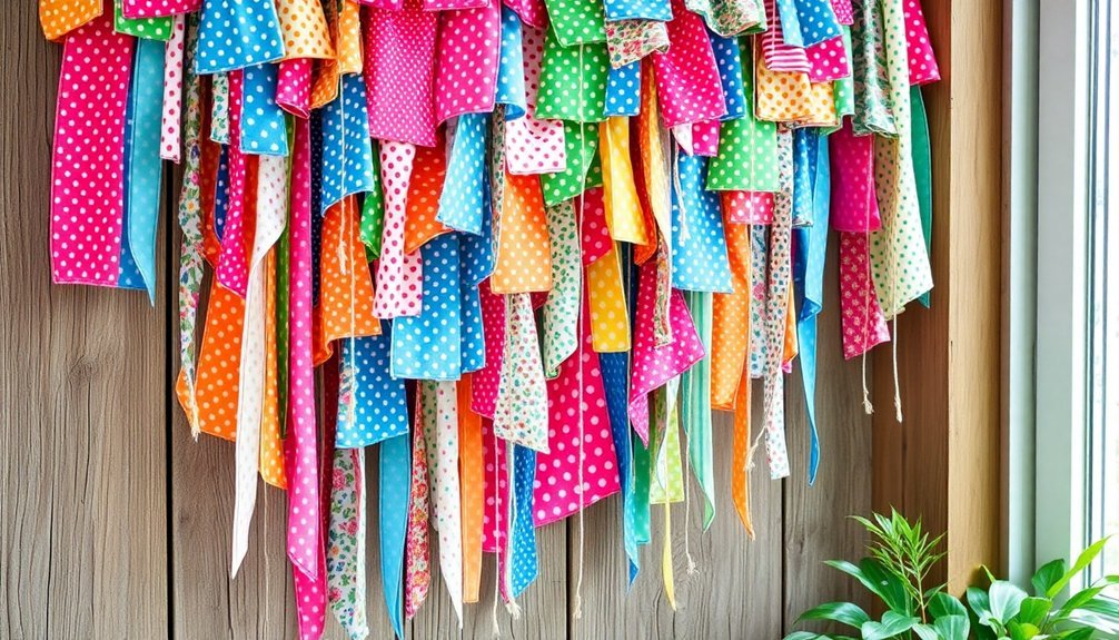 colorful textile art pieces
