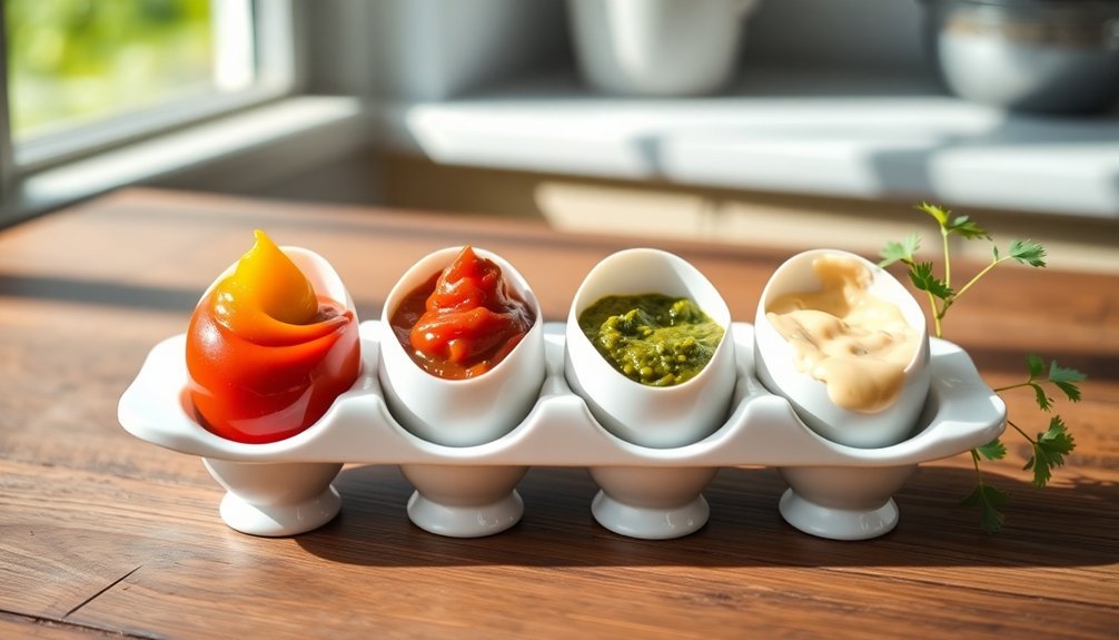 condiment egg holder design
