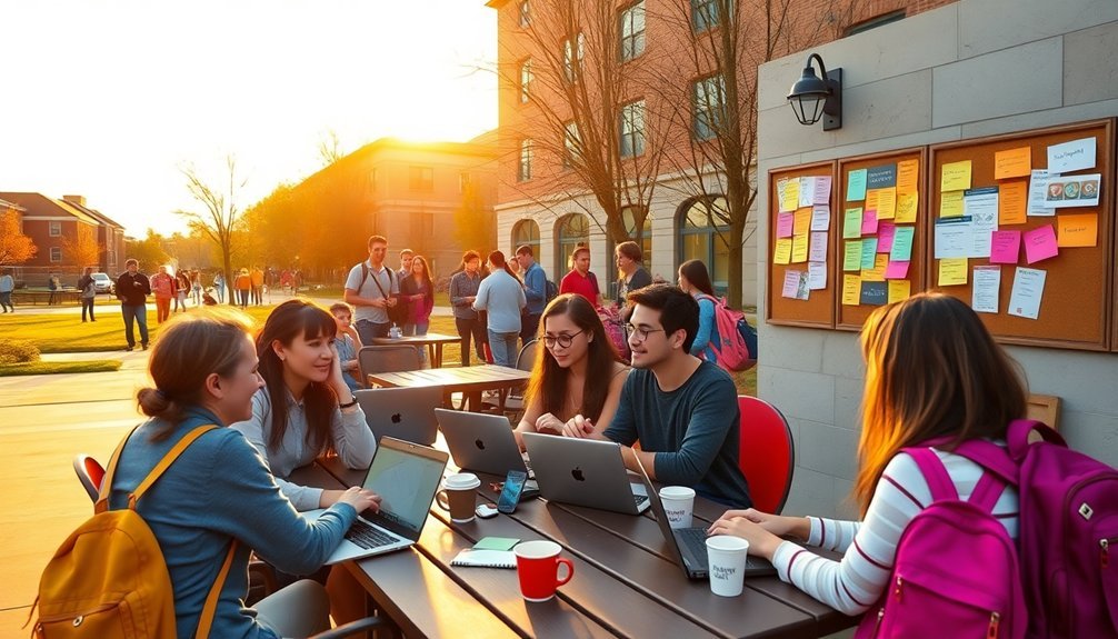 connect with peers professors