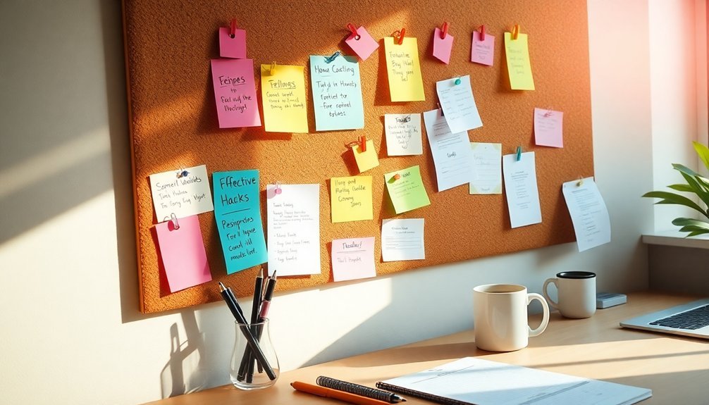corkboard for important reminders