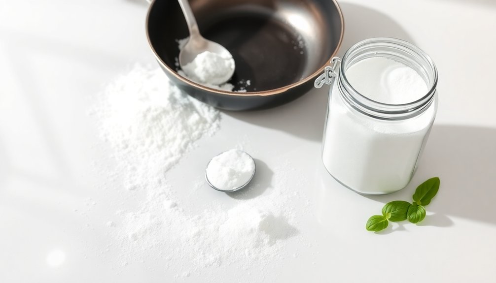 cornstarch absorbs oily messes