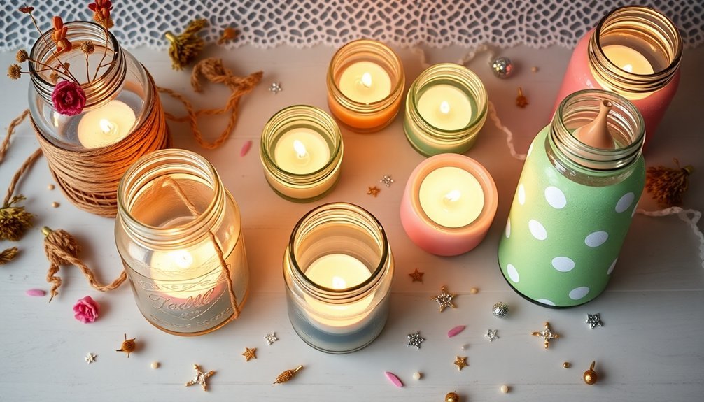 crafting candle holders creatively