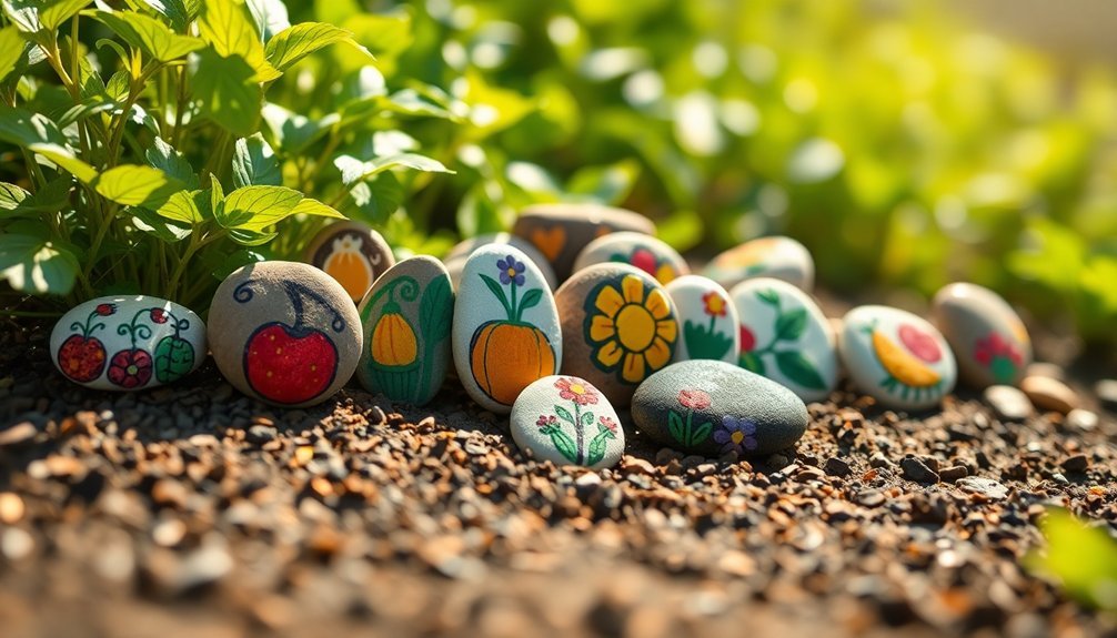 decorative garden stone markers