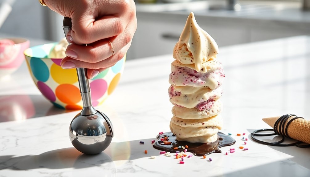 easy ice cream serving