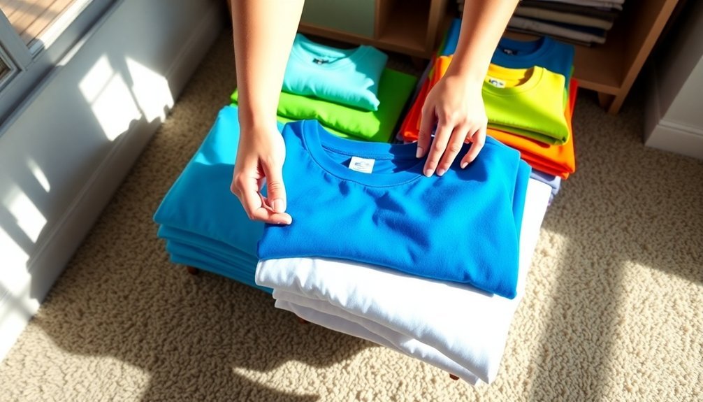efficient t shirt folding technique