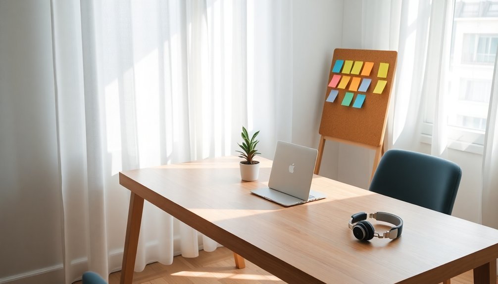 focus on minimal clutter