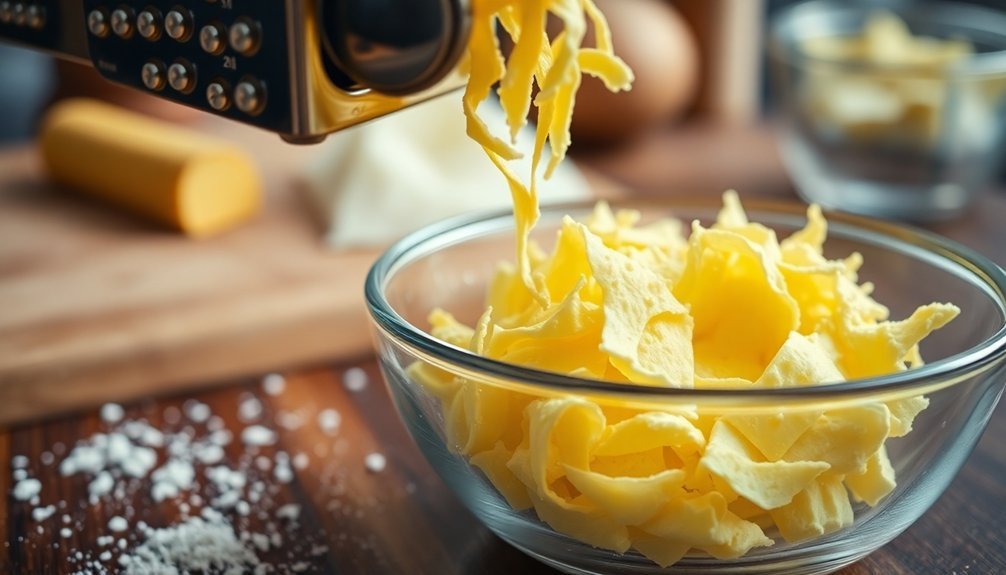 grate butter for thawing