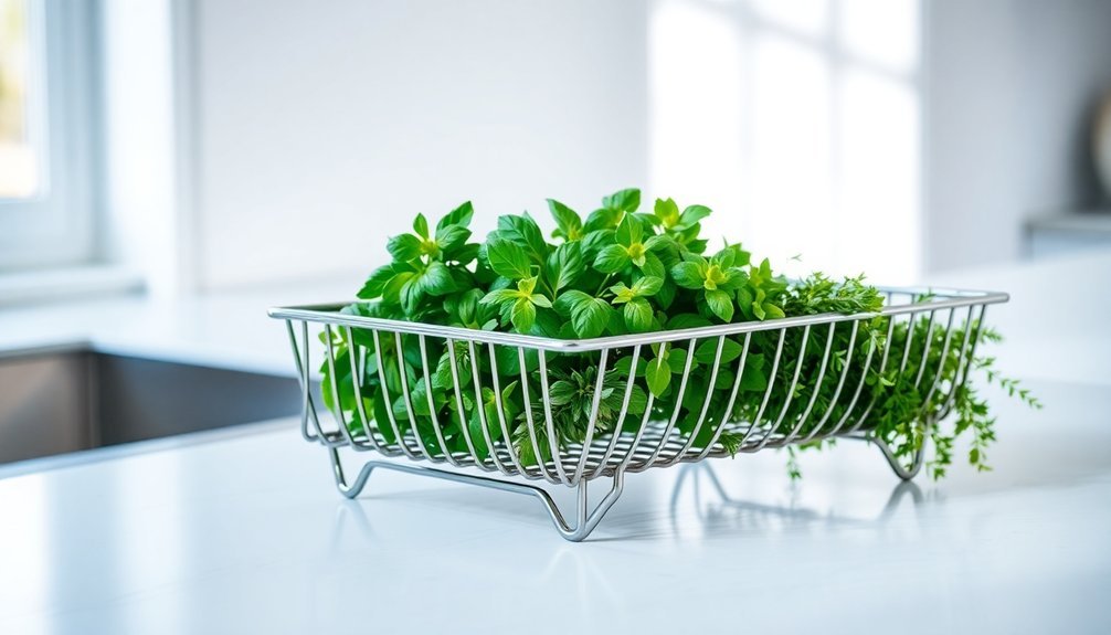 herb drying dish rack