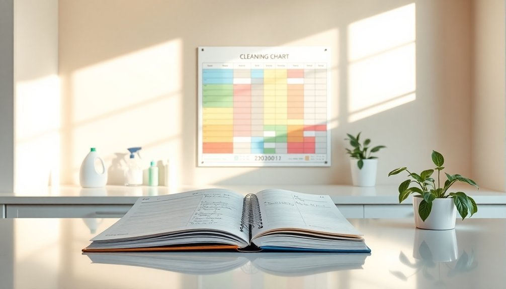 household cleaning task schedule
