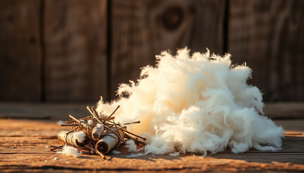 lint based fire starter