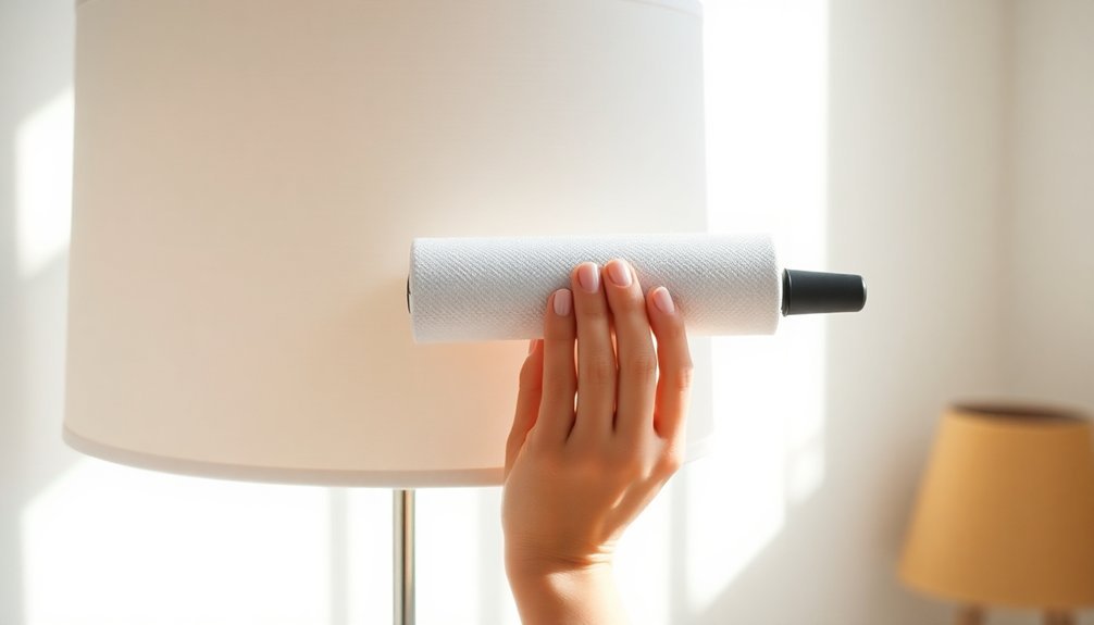 lint roller for lampshades