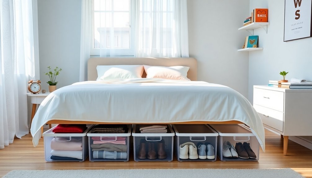 maximize space with bed
