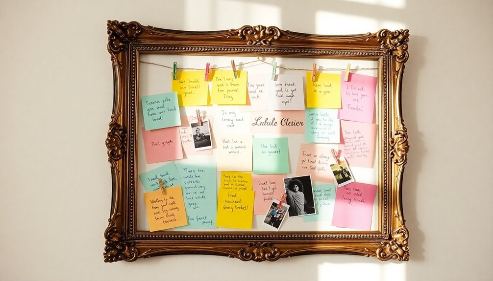 message board picture frame