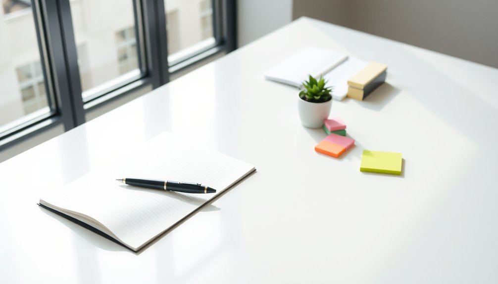 organize and sanitize workspace