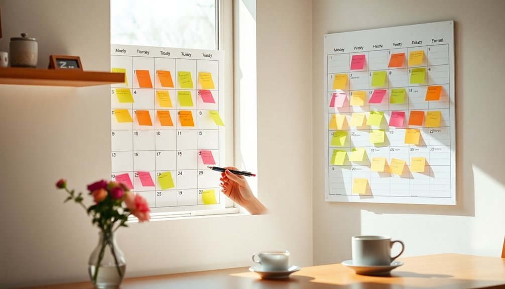 organize schedule with calendar
