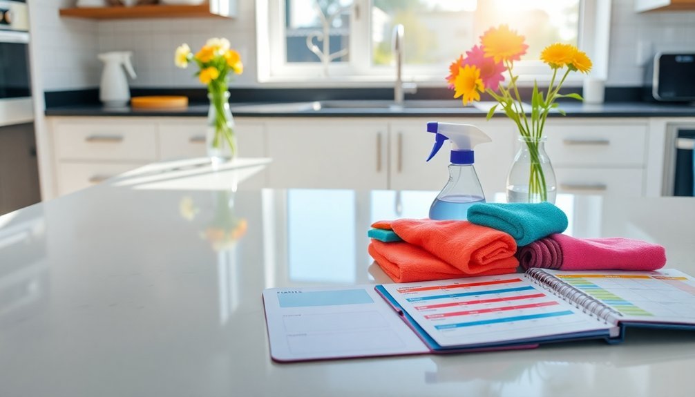 plan routine cleaning sessions