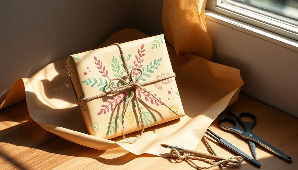 recycled paper gift wrapping