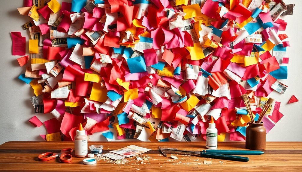 repurposing magazines into art