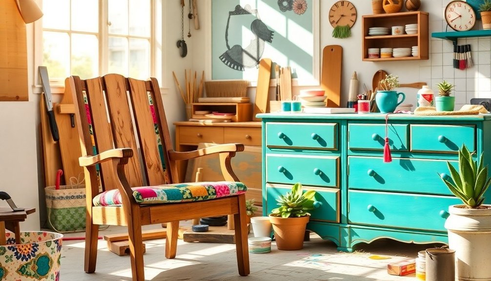 revitalized furniture through upcycling