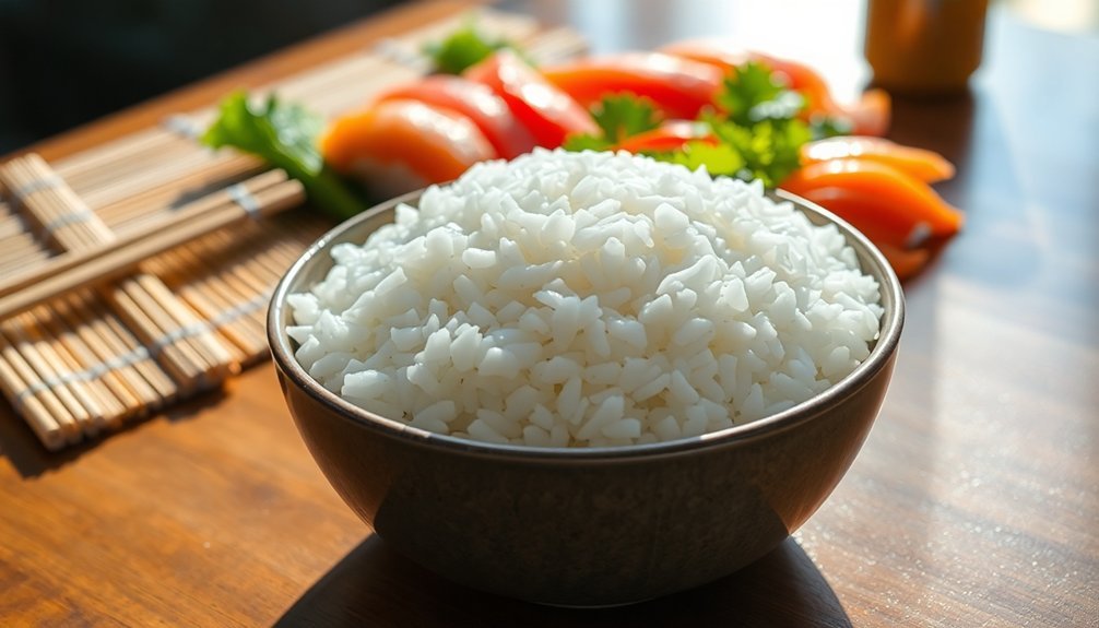 rinse sushi rice minimally