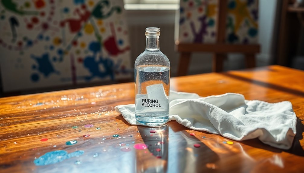rubbing alcohol removes paint