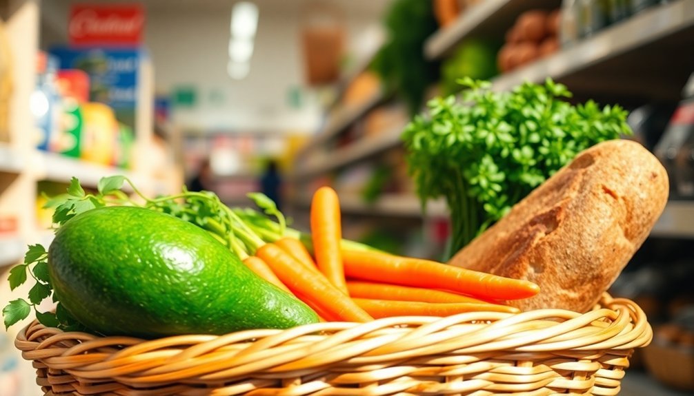 shop with a basket