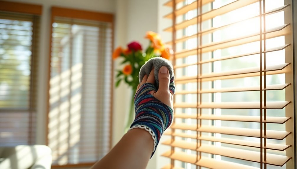 sock cleaning for blinds