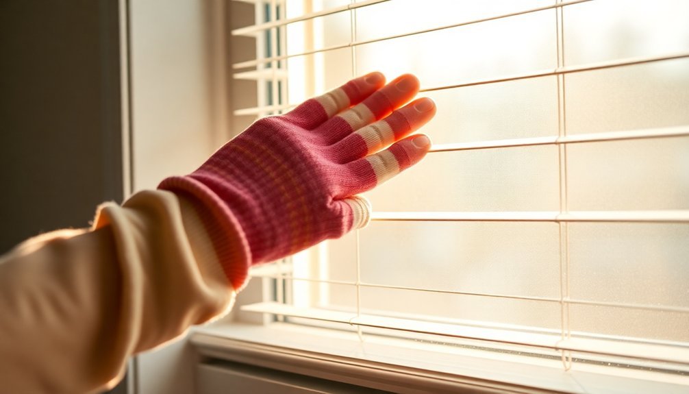 socks for cleaning blinds