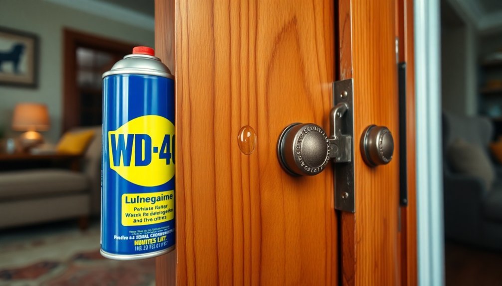 squeaky door lubrication solution