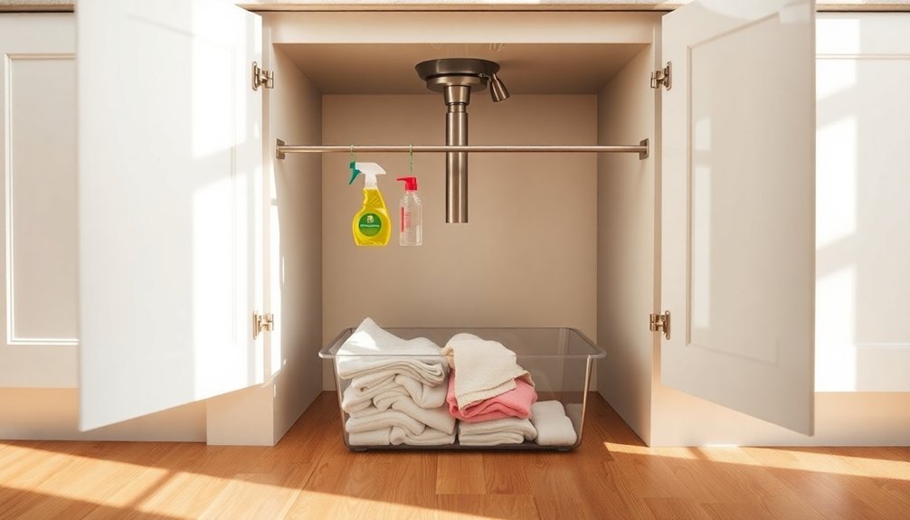 tension rod for organization