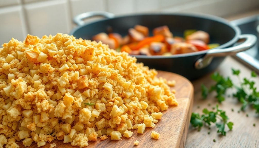 toast breadcrumbs for flavor
