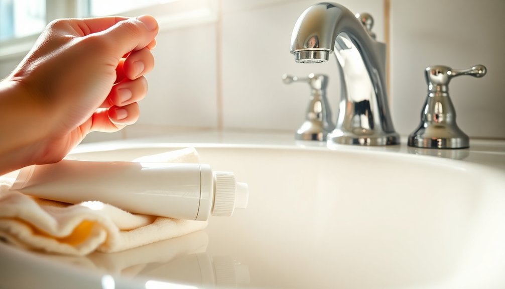 toothpaste for cleaning fixtures