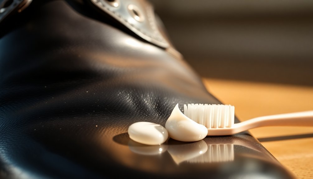 toothpaste for shoe shine