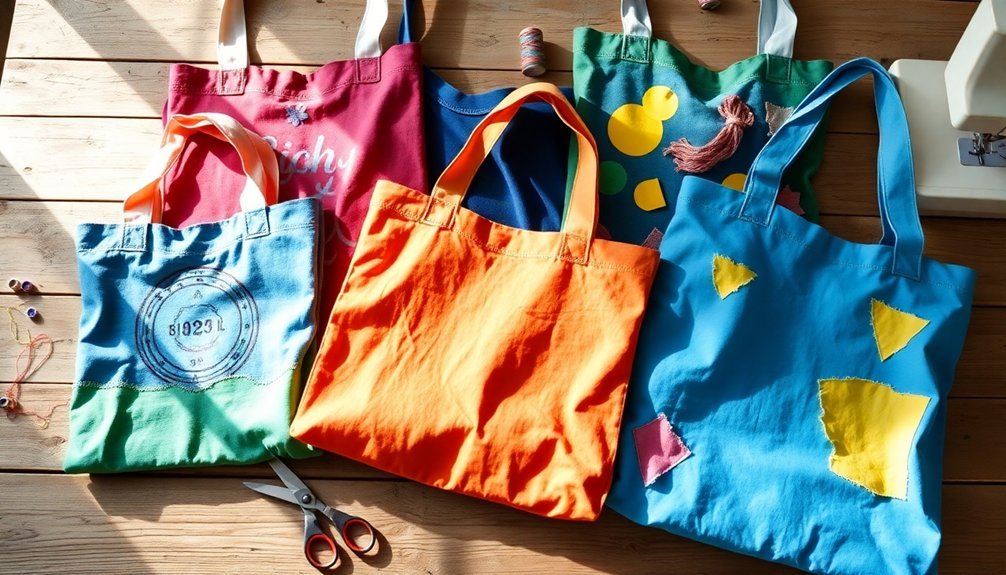 upcycled t shirt tote bags