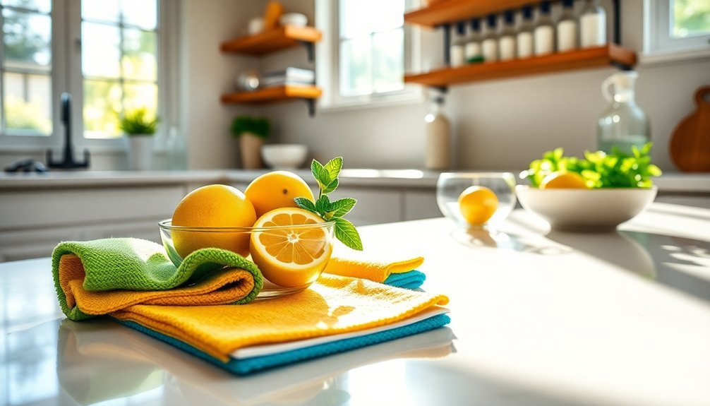 use available cleaning supplies