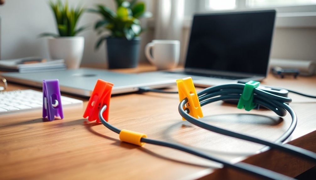 use bread clips for cables