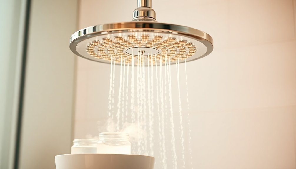 vinegar cleans shower head