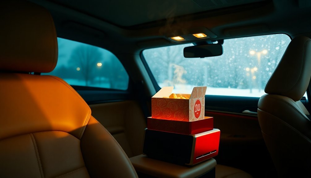 warm takeout with heater