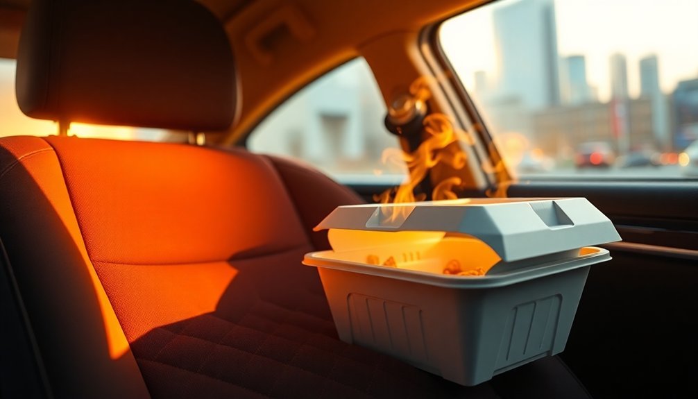 warm takeout with heaters